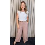 Blusa Feminina Regata Bordada Delicada - Branca - Cod 501