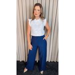 Blusa Feminina Em Lese 3D Delicada - Branca - Cod 329
