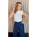 Blusa Feminina Em Lese 3D Delicada - Branca - Cod 329