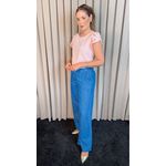 Blusa Feminina Manga Bordada Delicada - Rosa - Cod 336