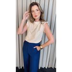 Blusa Feminina Em Lese 3D Delicada - Off White - Cod 329