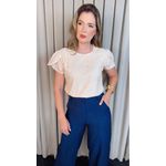 Blusa Feminina Em Lese Delicada - Off White - Cod 328