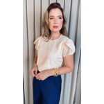 Blusa Feminina Em Lese Delicada - Off White - Cod 328