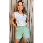 Short Feminino Viscolinho - Verde - Cod 333