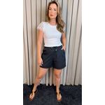 Short Feminino Viscolinho - Preto - Cod 333