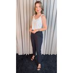 Blusa Feminina Clássica Em Poá - Branca - Cod 318