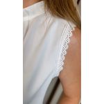 Blusa Feminina Clássica Com Detalhes De Pregas - Branca - Cod 319