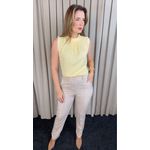 Blusa Feminina Clássica Com Detalhes De Pregas - Amarela - Cod 319