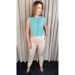 Blusa Feminina Clássica Com Detalhes De Pregas - Verde - Cod 319