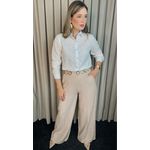 Camisa Feminina Manga Longa Bordada - Cod: 316 - Off-White