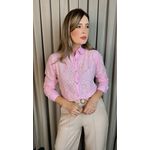 Camisa Feminina Manga Longa Bordada - Cod: 316 - Rosa