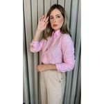 Camisa Feminina Manga Longa Bordada - Cod: 316 - Rosa