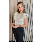 Blusa Feminina Delicada Bordada - Verde - Cod 312