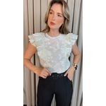 Blusa Feminina Delicada Bordada - Verde - Cod 312