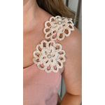 Regata Feminina Bordada Flor - Cod 314 - Rosa