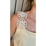 Regata Feminina Bordada Flor - Cod 314 - Amarelo Manteiga