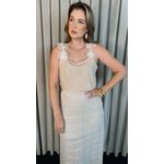 Regata Feminina Bordada Flor - Cod 314 - Nude