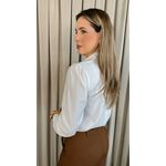 Camisa Feminina Bordada Flor - Cod: 323 - Branco
