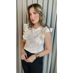 Blusa Feminina Delicada Bordada - Off - Cod 312
