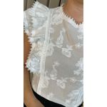 Blusa Feminina Delicada Bordada - Branca - Cod 312