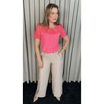 Blusa Feminina Delicada Guipir - Rosa - Cod 307