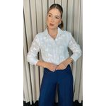 Camisa Feminina Em Lese 3D - Cod: 310 - Branca