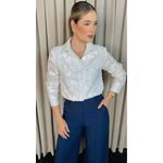 Camisa Feminina Em Lese 3D - Cod: 310 - Branca