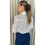 Camisa Feminina Em Lese 3D - Cod: 310 - Branca