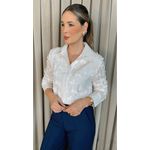 Camisa Feminina Em Lese 3D - Cod: 310 - Branca