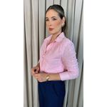 Camisa Feminina Em Lese 3D - Cod: 310 - Rosa