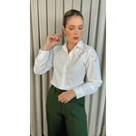 Camisa Feminina Manga Longa - Cod: 290 - Branca