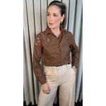 Camisa Feminina Manga Longa - Cod: 290 - Marrom