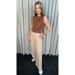 Blusa Feminina Clasica Em Poa Delicada - Marrom - Cod 292
