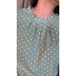 Blusa Feminina Clasica Em Poa Delicada - Verde - Cod 292