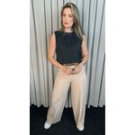 Blusa Feminina Clasica Em Poa Delicada - Preto - Cod 292