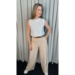 Blusa Feminina Clasica Em Poa Delicada - Branca - Cod 292