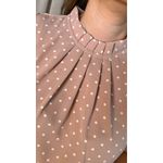 Blusa Feminina Clasica Em Poa Delicada - Rosa - Cod 292