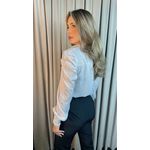 Camisa Feminina Manga Longa Poa - Cod: 275 - Branca