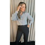Camisa Feminina Manga Longa Listrada - Cod: 276 - Cinza