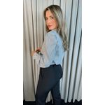 Camisa Feminina Manga Longa Listrada - Cod: 276 - Cinza