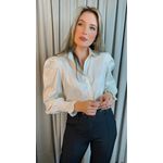 Camisa Feminina Manga Longa Listrada - Cod: 276 - Nude