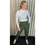 Blusa Feminina Em Tricô Com Aplicação De Flores - Cod 266 - Branca