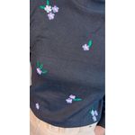 Blusa Feminina Em Tricô Com Aplicação De Flores - Cod 266 - Preto