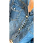 Camisa Jeans Manga Longa Feminina - Cod: 228 -Jeans Escuro