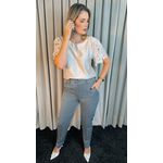 Blusa Feminina Manga Guipir Elegância e Delicadeza - Nude - Cod 238