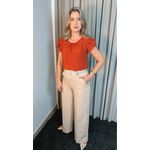 Blusa Feminina De Manguinha - Laranja - Cod 259