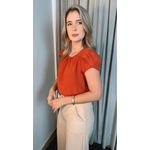Blusa Feminina De Manguinha - Laranja - Cod 259