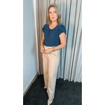 Blusa Feminina De Manguinha - Azul Escuro - Cod 259