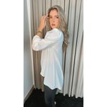 Blusa Boho Manga longa - Branca - Cod 249