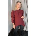Blusa Boho Manga longa - Vinho - Cod 249